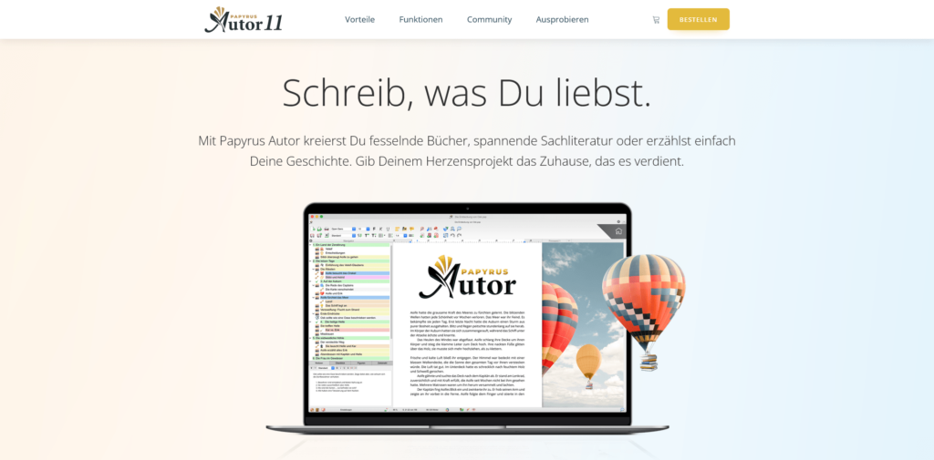 buch schreiben papyrus autor