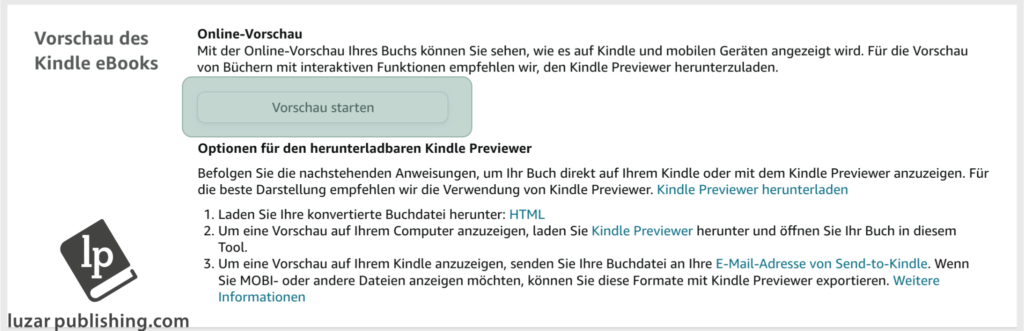 vorschau amazon kdp